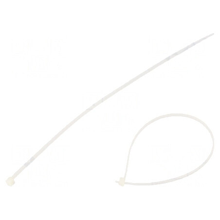 Colier strângere poliamidă naturală 200mm x 2,5mm | Electronic-mag.ro | Componente Electronice