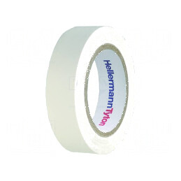 Bandă electroizolantă PVC albă 15mm x 10m, 0,15mm grosime | Electronic-mag.ro | Componente Electronice