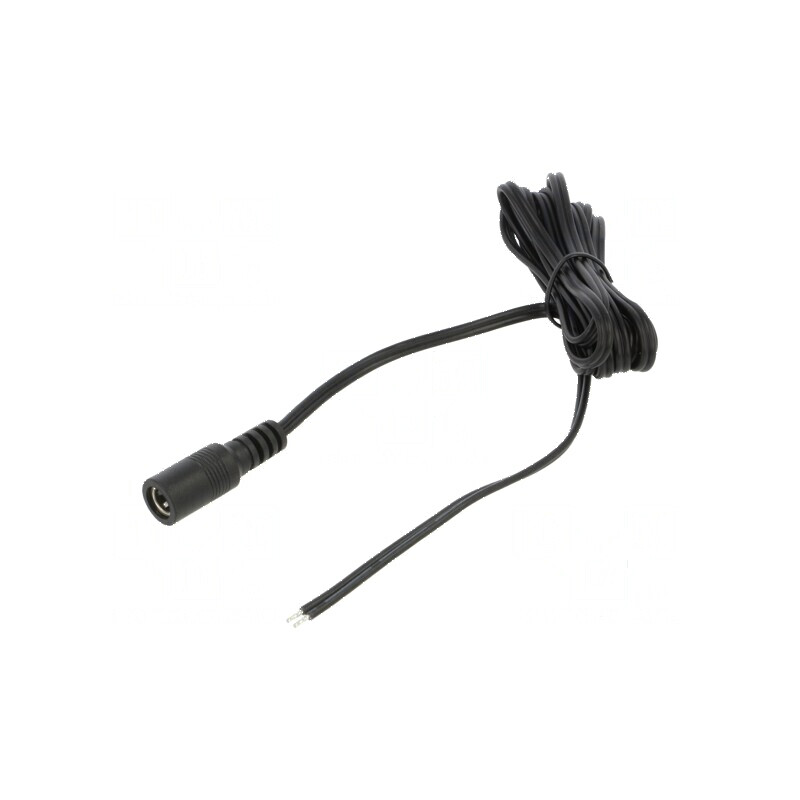 Cablu DC 5,5/2,1 2x0,5mm2 soclu drept negru și gri | Electronic-mag.ro | Componente Electronice Cablu DC 5,5/2,1 2x0,5mm2 soclu drept negru și gri | Electronic-mag.ro | Componente Electronice