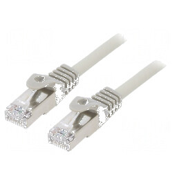 Cabluri patch S/FTP 6a 0,25m LSZH gri 27AWG Cablexpert | Electronic-mag.ro | Componente Electronice