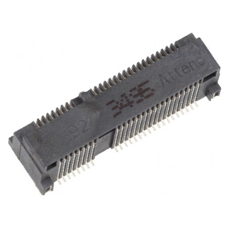 Conector PCI Express mini orizontal SMT aurit PIN 52 0,5A | Electronic-mag.ro | Componente Electronice