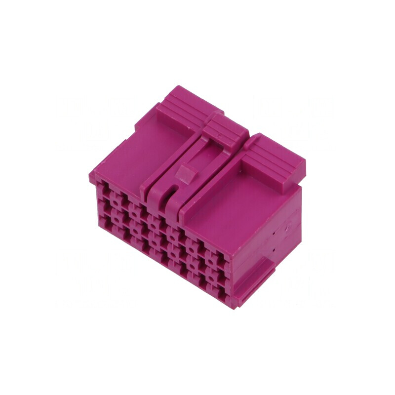 Conector automotive mufă mamă JPT 21 purpurie pe cablu | Electronic-mag.ro | Componente Electronice
