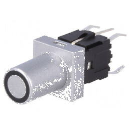 Comutator tastatură SPST-NO 0,05A/12VDC cu LED argintie Poz: 2 | Electronic-mag.ro | Componente Electronice