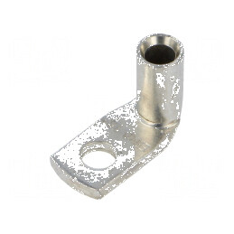 Vârf inelar tubular M6 16mm2 crimpat cablu unghi 90° | Electronic-mag.ro | Componente Electronice