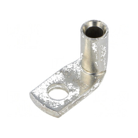 Vârf inelar tubular M6 16mm2 crimpat cablu unghi 90° | Electronic-mag.ro | Componente Electronice
