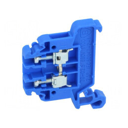 Term. îmbinare de șine 0,5-2,5mm² 1 pistă 2 borne albastră | Electronic-mag.ro | Componente Electronice
