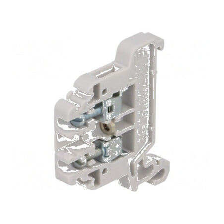 Term.îmbinare de şine 0,5-2,5mm2 gri TS35 cu 2 borne | Electronic-mag.ro | Componente Electronice