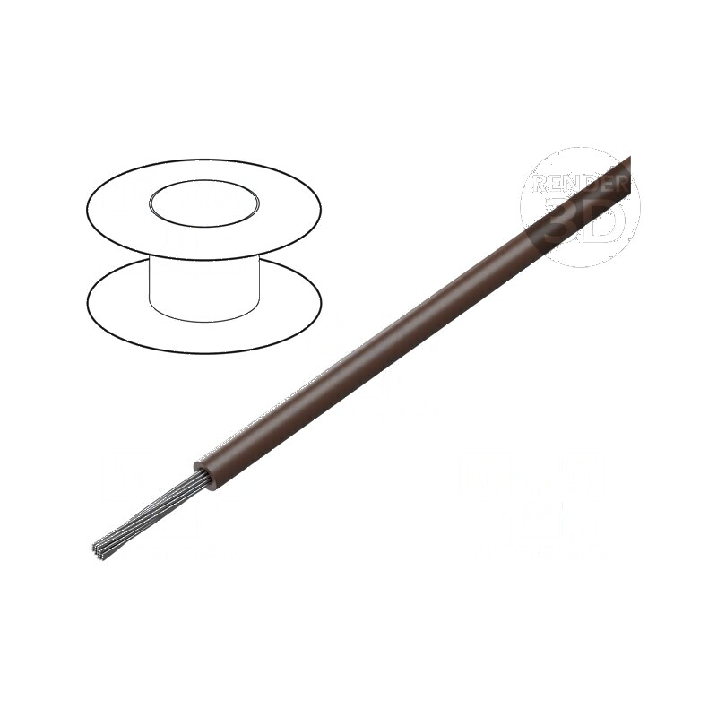 Cablu litat 28AWG TFE maro 250V 30m | Electronic-mag.ro | Componente Electronice