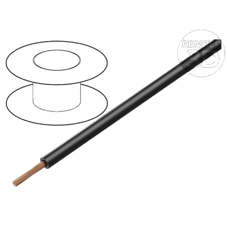 Cablu FlexiPlast-E 1x0,5mm2 litat Cu negru 500V 10A | Electronic-mag.ro | Componente Electronice