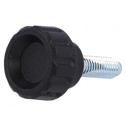 Buton de reglare 16mm M5 poliamidă H13mm | Electronic-mag.ro | Componente Electronice