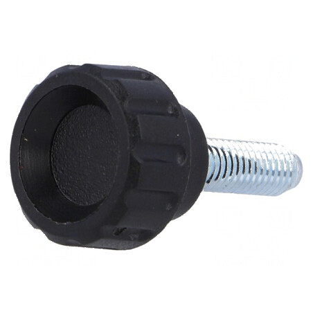 Buton de reglare 16mm M5 poliamidă H13mm | Electronic-mag.ro | Componente Electronice