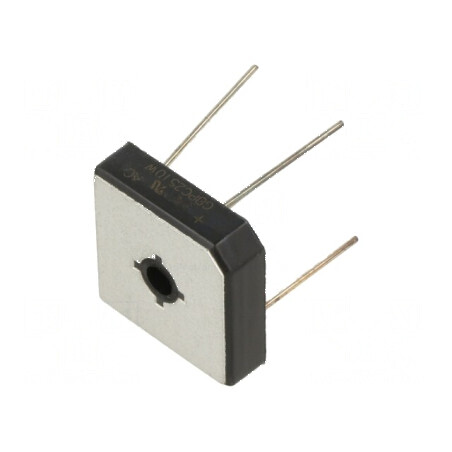 Punte redresoare monofazată Urmax 1kV 25A 350A THT | Electronic-mag.ro | Componente Electronice