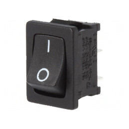 Rocker SPST 2 ON-OFF 16A/125VAC 16A/12VDC Negru Fără  | Electronic-mag.ro | Componente Electronice