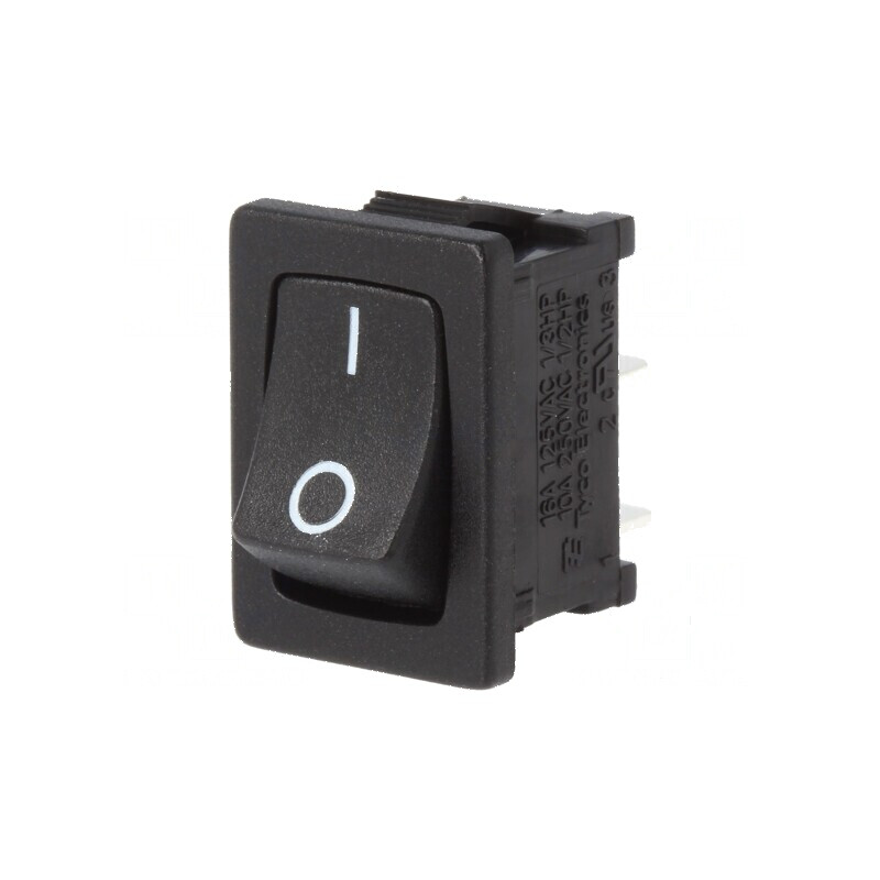 Rocker SPST 2 ON-OFF 16A/125VAC 16A/12VDC Negru Fără | Electronic-mag.ro | Componente Electronice Rocker SPST 2 ON-OFF 16A/125VAC 16A/12VDC Negru Fără | Electronic-mag.ro | Componente Electronice