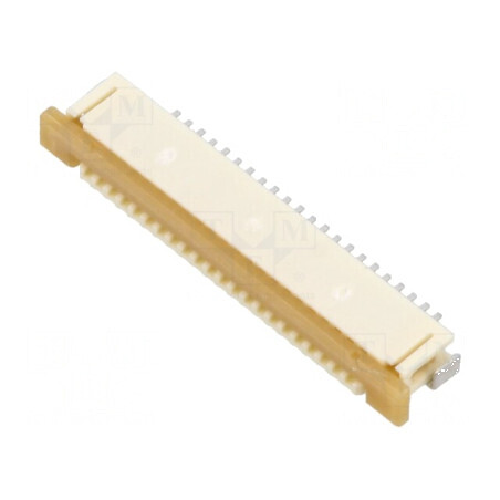 Conector FFC/FPC orizontal 22 pini ZIF cu contacte inferioare | Electronic-mag.ro | Componente Electronice