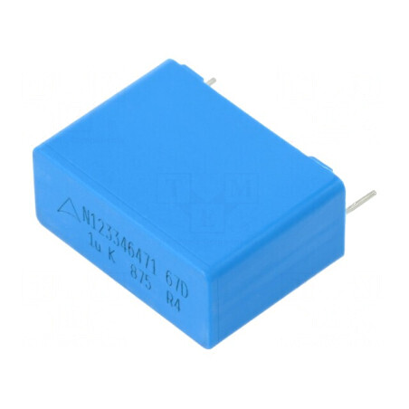 Condensator polipropilenă 1uF THT ±10% 27,5mm 875VDC | Electronic-mag.ro | Componente Electronice