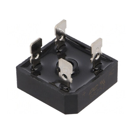 Punte redresoare monofazat Urmax 200V 25A 400A BR-25 | Electronic-mag.ro | Componente Electronice
