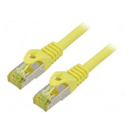 Cablul Patch S/FTP 6a LSZH galben 0,5m 27AWG | Electronic-mag.ro | Componente Electronice