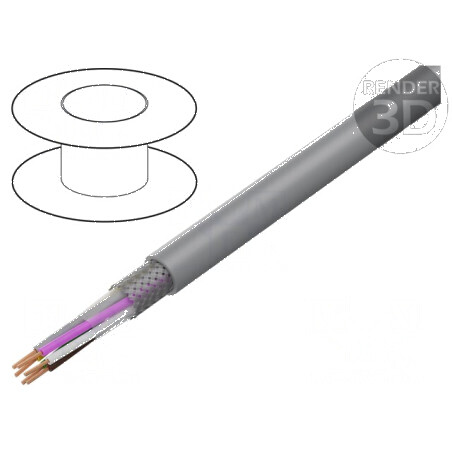 Cablu ecranat LiY-CY 6x0,34mm2 cu prindere PVC | Electronic-mag.ro | Componente Electronice