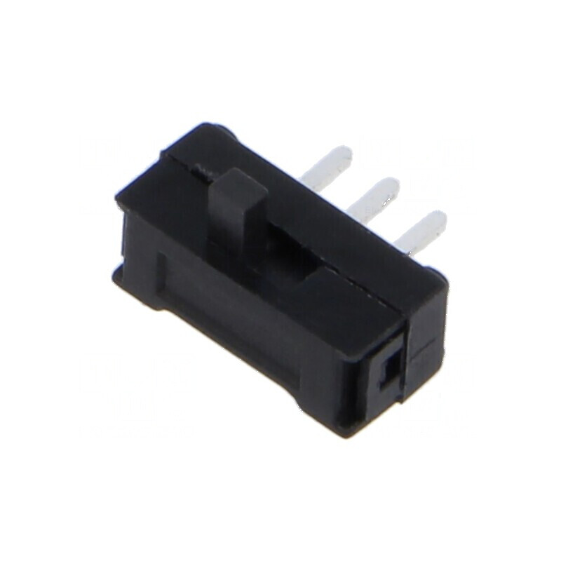Comutator glisant SPDT 0,1A/12VDC ON-ON THT | Electronic-mag.ro | Componente Electronice