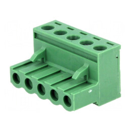 Regletă de conexiuni deconectabilă 5mm cu 5 mufe dreptunghiulare | Electronic-mag.ro | Componente Electronice