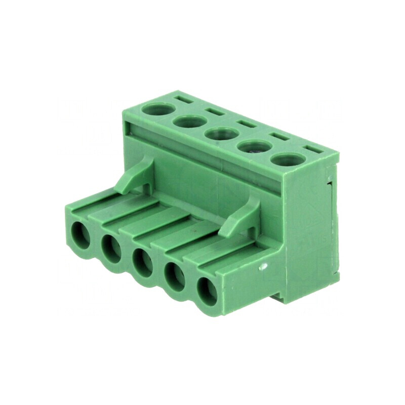 Regletă de conexiuni deconectabilă 5mm cu 5 mufe dreptunghiulare | Electronic-mag.ro | Componente Electronice