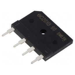 Punte redresoare monofazată Urmax 600V 20A 240A | Electronic-mag.ro | Componente Electronice
