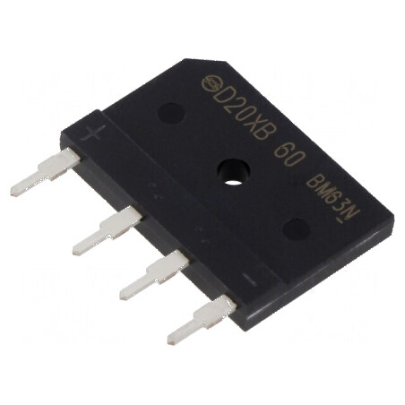 Punte redresoare monofazată Urmax 600V 20A 240A | Electronic-mag.ro | Componente Electronice