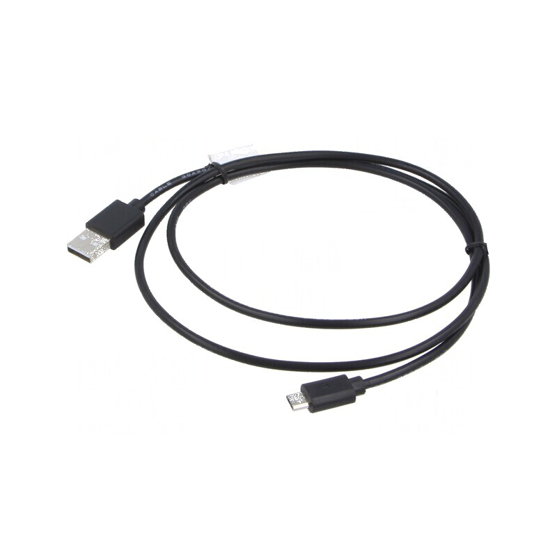Cablu USB 2.0 A la Micro B 1m Negru Aurit | Electronic-mag.ro | Componente Electronice Cablu USB 2.0 A la Micro B 1m Negru Aurit | Electronic-mag.ro | Componente Electronice