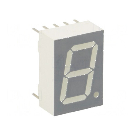 Afişaj LED 7 segmente 13mm portocaliu-roşu 0,51 Nr.car: 1 | Electronic-mag.ro | Componente Electronice