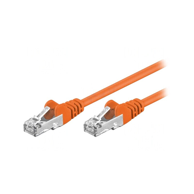 Cablul de rețea F/UTP 5e CCA PVC portocalie 1,5m 26AWG | Electronic-mag.ro | Componente Electronice