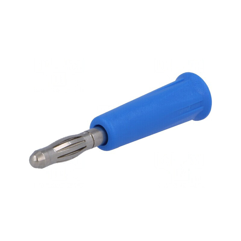 Conector banană 4mm albastru neizolat 24A 30VAC 60VDC | Electronic-mag.ro | Componente Electronice Conector banană 4mm albastru neizolat 24A 30VAC 60VDC | Electronic-mag.ro | Componente Electronice