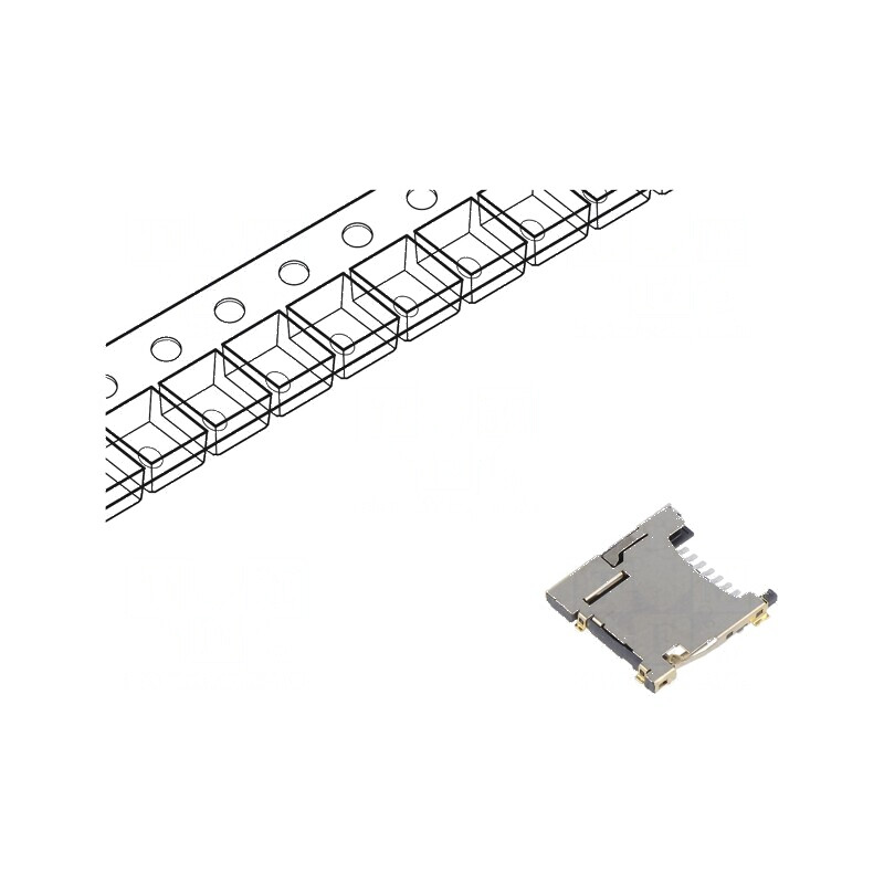 Conector microSD push-push SMT aur pentru carduri flash | Electronic-mag.ro | Componente Electronice Conector microSD push-push SMT aur pentru carduri flash | Electronic-mag.ro | Componente Electronice