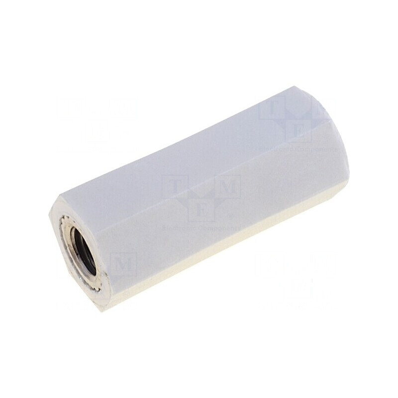 Bucșă izolantă M3 55mm UL94V-2 poliamidă | Electronic-mag.ro | Componente Electronice