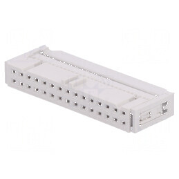 Conector IDC mufă mamă 30 PIN cu presare cablu gri | Electronic-mag.ro | Componente Electronice