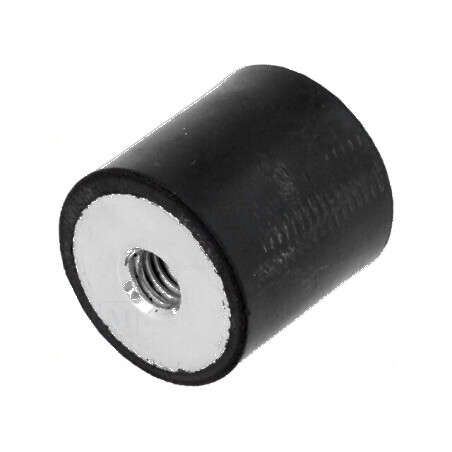 Atenuator de vibraţii M6 20mm din gumă 267N | Electronic-mag.ro | Componente Electronice
