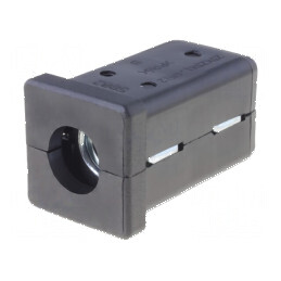Obturator negru pentru fixare picioruşe, profil corp | Electronic-mag.ro | Componente Electronice