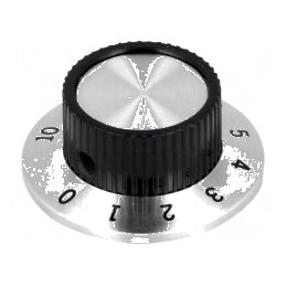 Buton rotativ cu flanșă plastic Ø6,35mm Ø23,8x14,8mm | Electronic-mag.ro | Componente Electronice