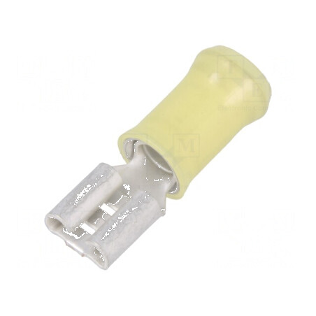 Terminal plat 6,3mm 0,8mm mamă 4÷6mm2 crimpat drept | Electronic-mag.ro | Componente Electronice