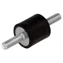 Atenuator de vibraţii M6 20mm gumă 20mm 260N 52N/mm | Electronic-mag.ro | Componente Electronice