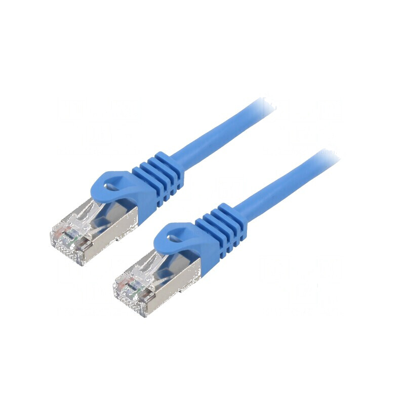 Cabluri de rețea F/UTP 6 litat CCA PVC albastru 1,5m 26AWG | Electronic-mag.ro | Componente Electronice