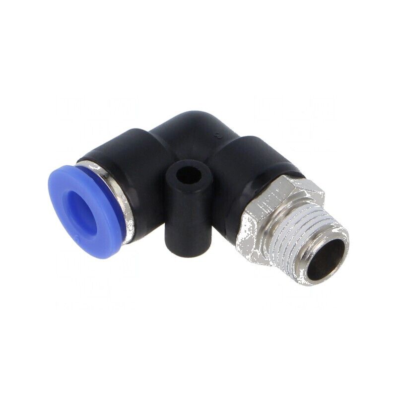 Racord push-in unghi PBT R 1/8 0-60°C 0,95-15bar | Electronic-mag.ro | Componente Electronice