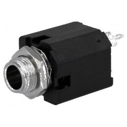 Conector Jack 6,3mm Soclu Mamă Stereo Piste 3 Drept Lipire | Electronic-mag.ro | Componente Electronice