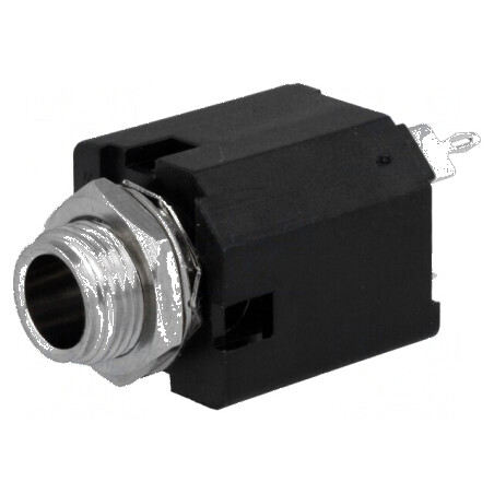 Conector Jack 6,3mm Soclu Mamă Stereo Piste 3 Drept Lipire | Electronic-mag.ro | Componente Electronice