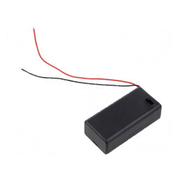 Suport baterii 6F22/6LR61 cu 1 cablu | Electronic-mag.ro | Componente Electronice