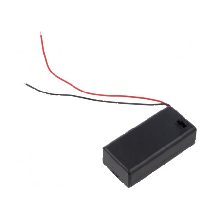 Suport baterii 6F22/6LR61 cu 1 cablu | Electronic-mag.ro | Componente Electronice