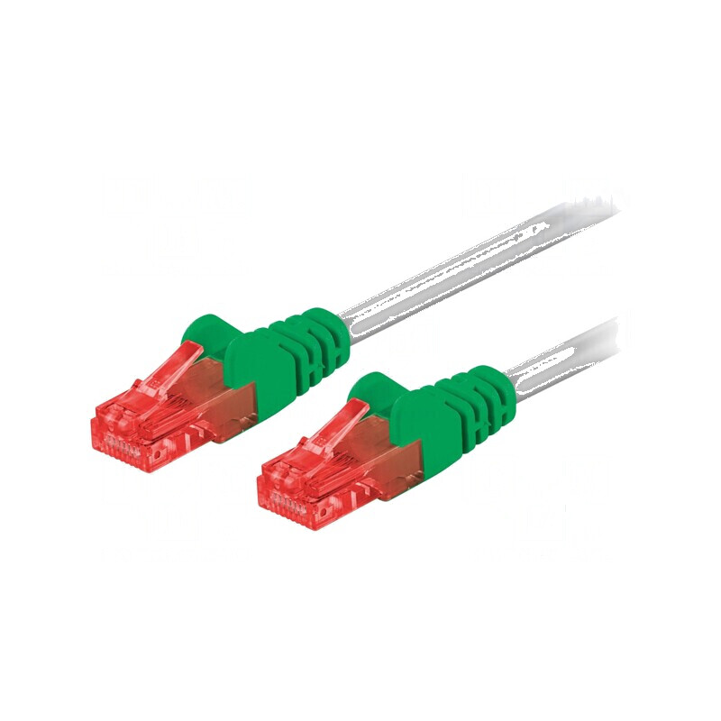 Cablul de rețea U/UTP 6 litat CCA PVC gri 1m 24AWG | Electronic-mag.ro | Componente Electronice