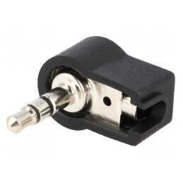 Conector Jack 3,5mm mufă tată stereo unghi 90° | Electronic-mag.ro | Componente Electronice
