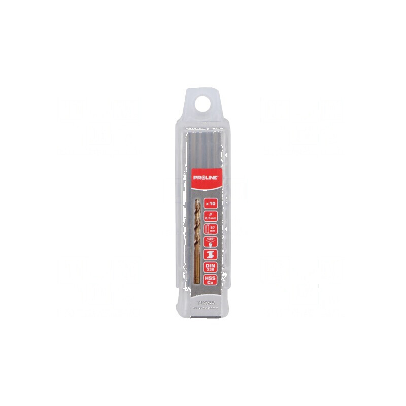 Burghiu metal Ø 2,5mm oțel rapid cobalt HSS-Co | Electronic-mag.ro | Componente Electronice