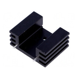 Radiator extrudat TO220 negru 25,4mm x 32mm x 14mm 13K/W | Electronic-mag.ro | Componente Electronice